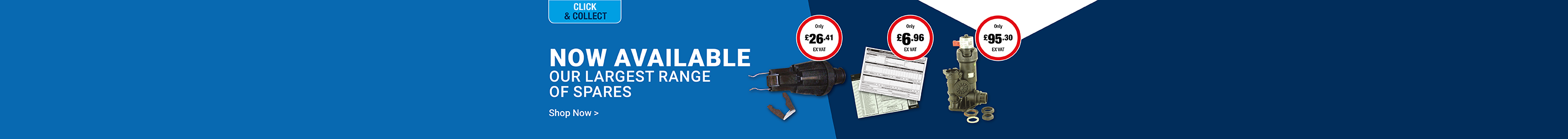 Now Available Our Largest Range of Spares