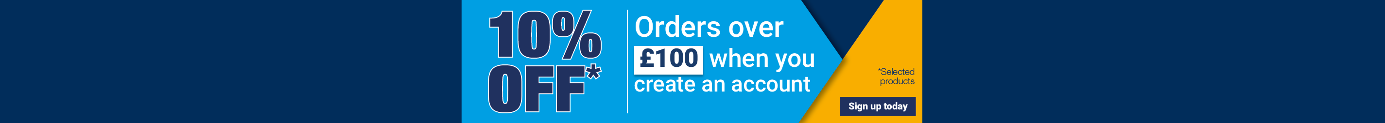 10% off for New Accounts