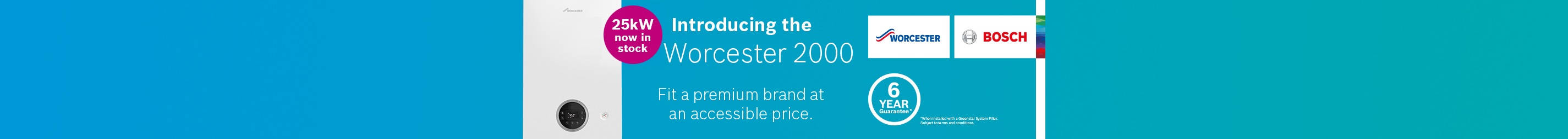 New Worcester Bosch 2000 25kW Available Now