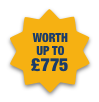 Worth up to £775